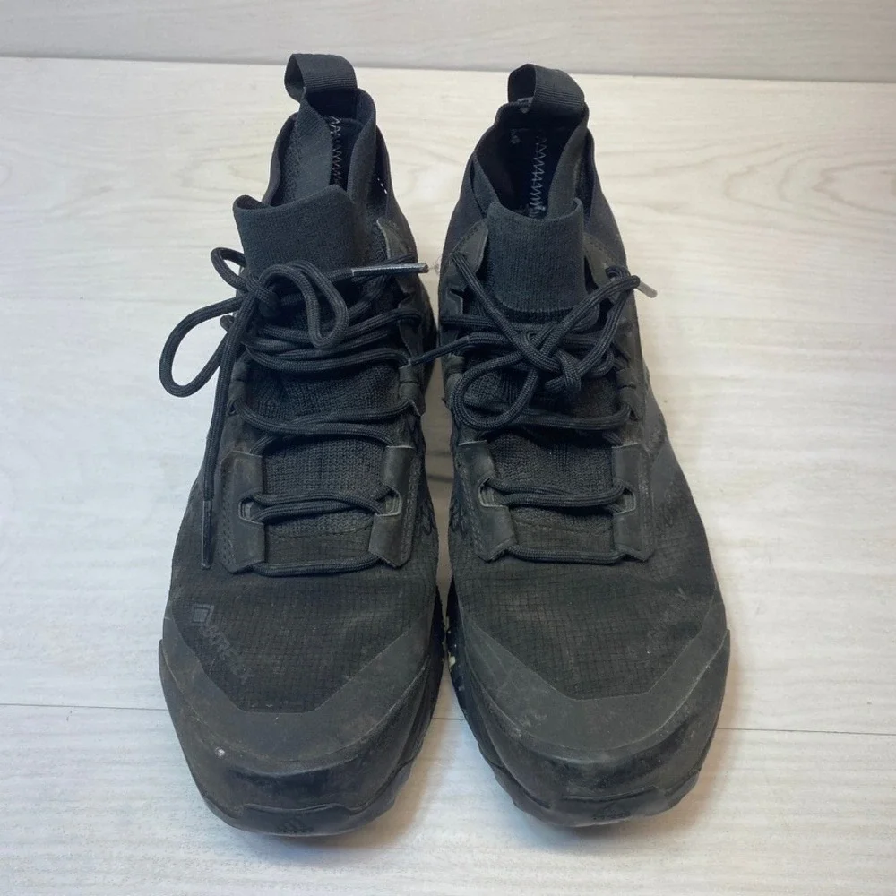 Adidas Mens 8 Terrex Free Hiker GTX Hiking Boots Black Gore-Tex Boost GZ0355